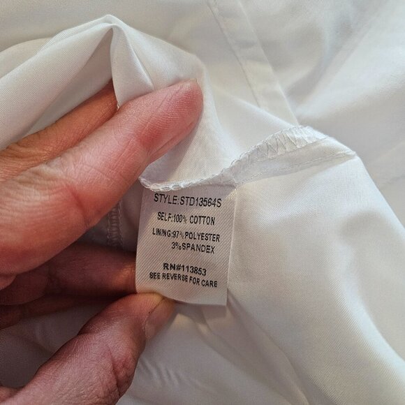 Sugarlips Bridgette One Shoulder Balloon Sleeve Poplin Midi Dress Size Small - Picture 5 of 12